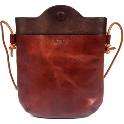 Old Trend Out West Genuine Leather Compact Crossbody In Brown