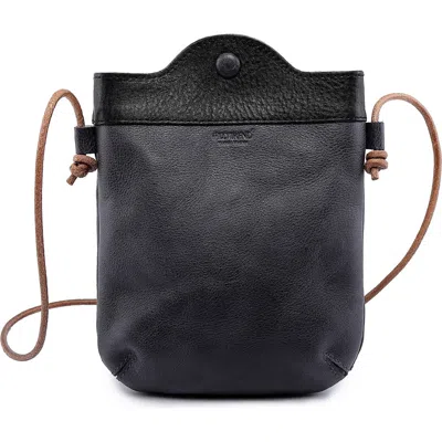 Old Trend Out West Genuine Leather Compact Crossbody In Grey