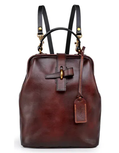 Old Trend Pamela Genuine Leather Organized Travel Backpack In Brown
