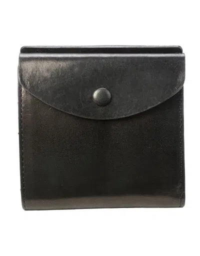 Old Trend Snapper Genuine Leather Compact Bifold Wallet In Black