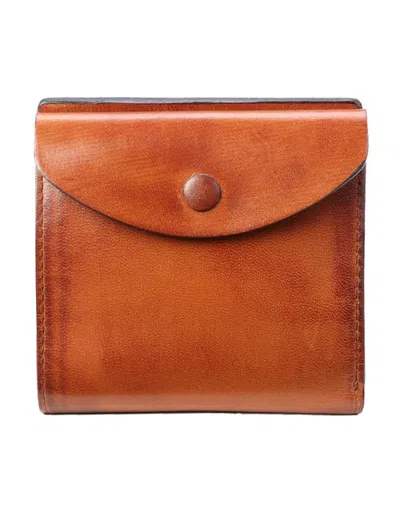 Old Trend Snapper Genuine Leather Compact Bifold Wallet In Cognac