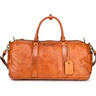 Old Trend Speedwell Heritage Genuine Leather Travel Duffel In Brown