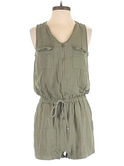 Pre-owned Olive & Oak Romper In Green