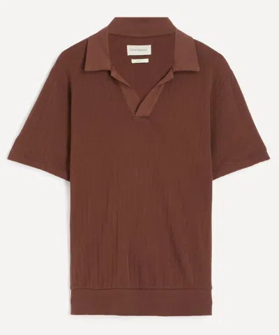 Oliver Spencer Mens Westcott Coburn Brown Polo Shirt