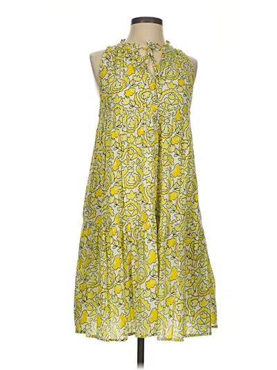 Pre-owned Olivia James The Label Casual Dress In Yellow