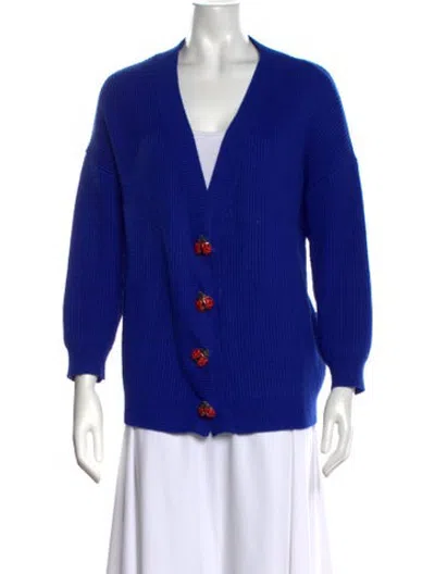 Pre-owned Olivia Rubin V-neck Sweater In Blue