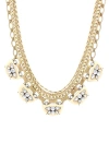 Olivia Welles Naomi Crescent Necklace In Gold