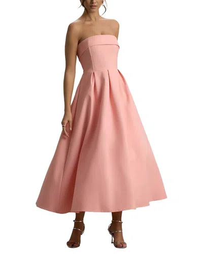 Oloey Midi Dress In Pink