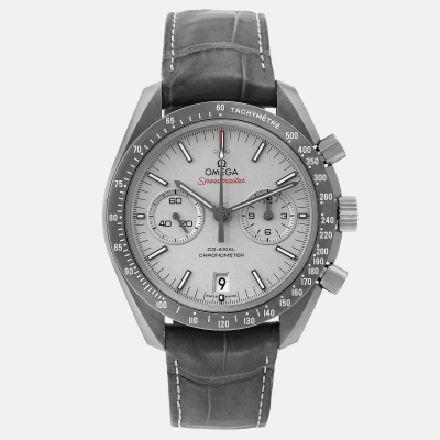 Pre-owned Omega Grey Ceramic Speedmaster 311.93.44.51.99.001 Automatic Men's Wristwatch 44 Mm