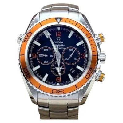 Pre-owned Omega Seamaster Planet Ocean 600m Chronograph 2218.50.00 45.5mm Steel Box Paper In Multiple