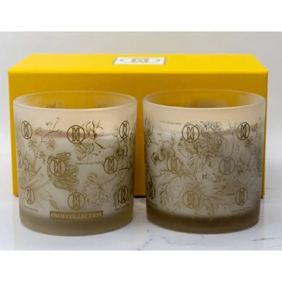 Omm Collection 2 Pc Candle Set- Sweet Summer Natural Soy 2 Wick Aroma Therapy