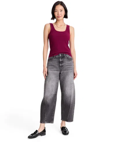 On 34th Women's Pointelle Rib Scoop-neck Layering Tank, Macy's Exclusive In Lush Plum