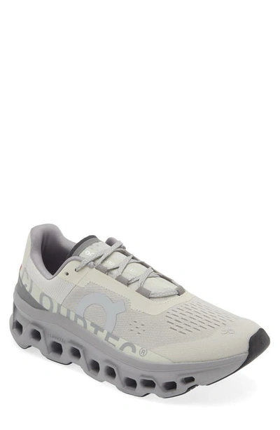 On Cloudmster Running Shoe In Ice/ Alloy