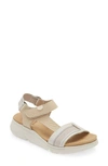 On Foot 90502 Daytona Platform Sandal In Beige