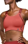 On Performance Flex Sports Bra In Auburn/ Ruby