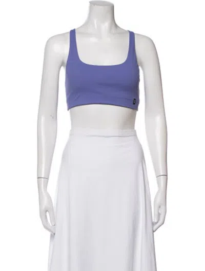 Pre-owned On Scoop Neck Sleeveless Sports Bra W/ Tags In White