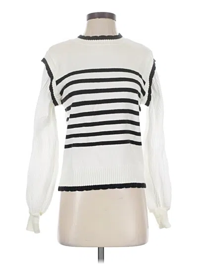 Pre-owned On Twelfth Long Sleeve Top Ivory Turtleneck Tops