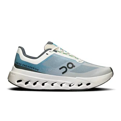 On Women's Cloudsurfer Next Running Shoes In Niagara/white In Gray