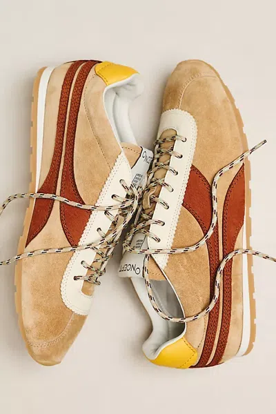 Oncept Essex Suede Ballet Sneakers In Brown
