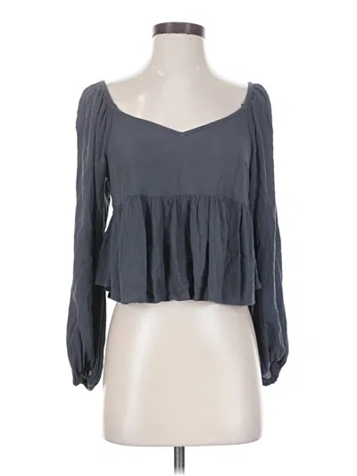 Pre-owned O'neill 3/4 Sleeve T-shirt In Gray