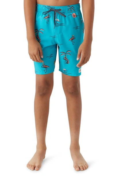 O'neill Kids' Hermosa Swim Trunks In Peacock Blue