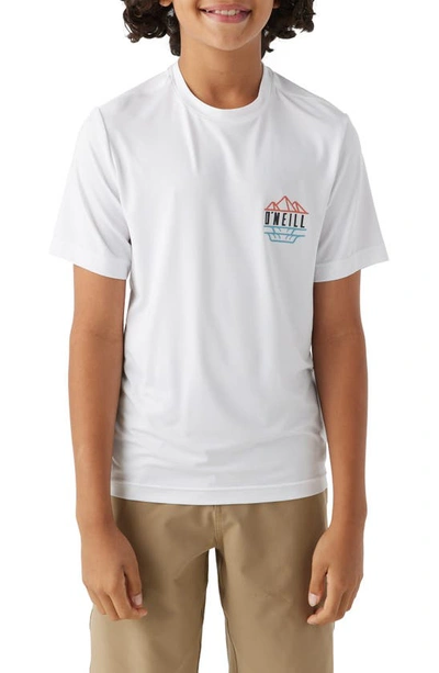 O'neill Kids' Traveler Performance Graphic T-shirt In White