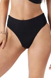 O'neill Saltwater Solids Max High Cut Bikini Bottoms In Black