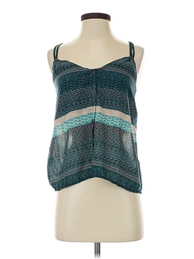 Pre-owned O'neill Sleeveless Top Teal Halter Neckline Tops