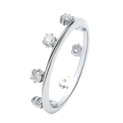 Onewildone Women's Endless Potential Aura Stacking Ring Silver