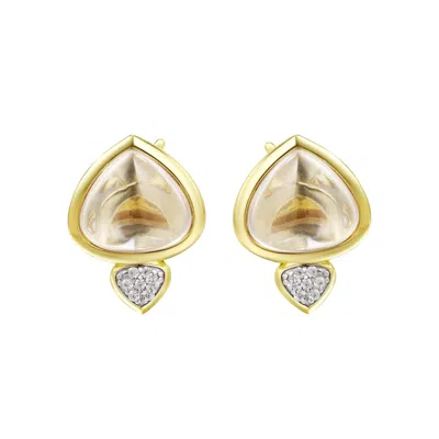 Onewildone Women's Gold Dream Big Earrings
