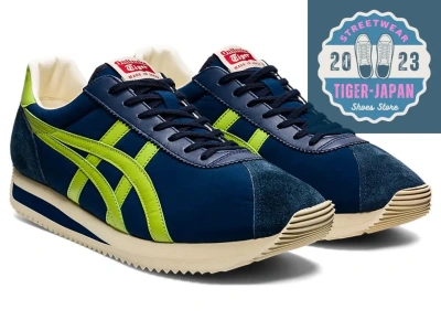 Pre-owned Onitsuka Tiger Moal 76 1183a916 400 Peacoat/neon Lime Unisex Shoes