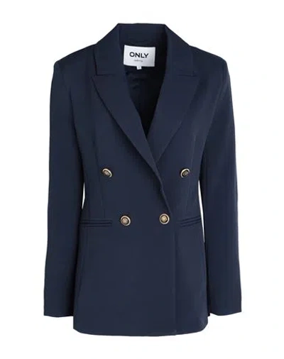Only Woman Blazer Midnight Blue Size 4 Recycled Polyester, Polyester, Elastane
