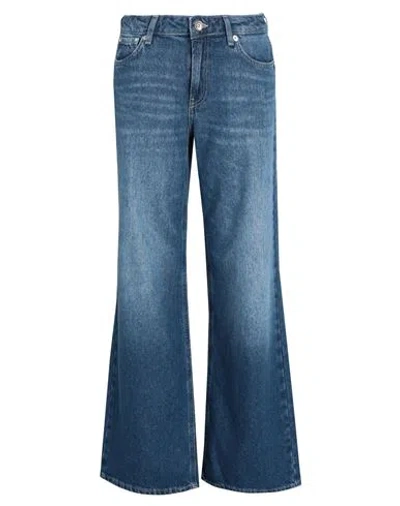 Only Woman Jeans Blue Size 30w-32l Recycled Cotton, Cotton