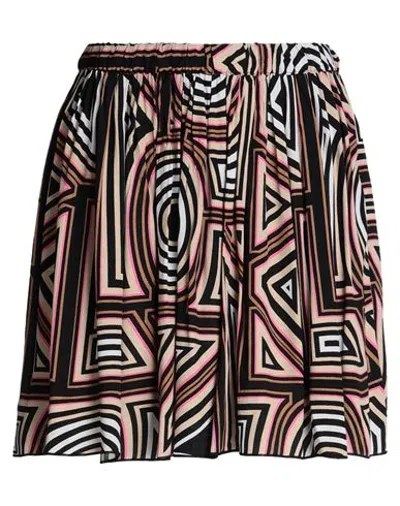 Only Woman Mini Skirt Black Size L Viscose