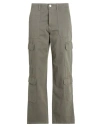 Only Woman Pants Military Green Size S Cotton, Organic Cotton