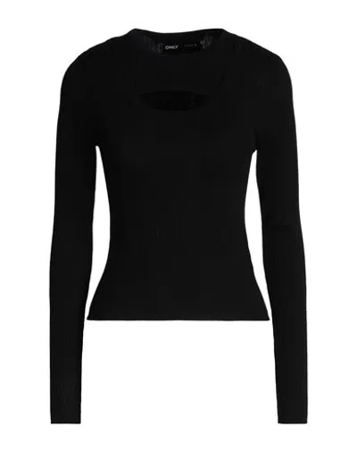 Only Woman Sweater Black Size Xl Viscose, Nylon