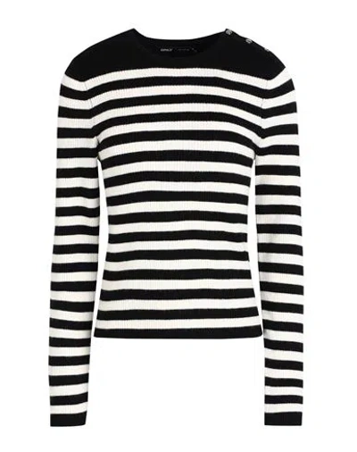 Only Woman Sweater Black Size L Viscose, Nylon, Polyester