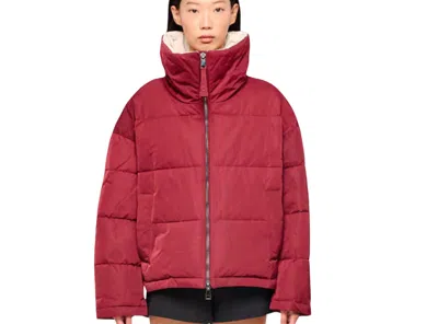 Oof 9006 9916 Woman  Non-reversible Racing Cherry Brown In Red