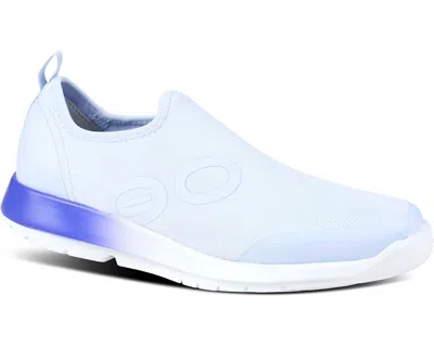 Oofos Women's Oomg Sport Low Shoe In Purple Jade Fade In White