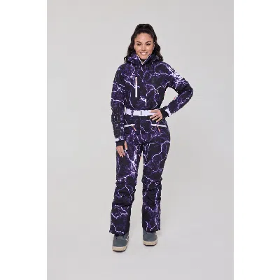 Oosc Ski Suit In Black/purple