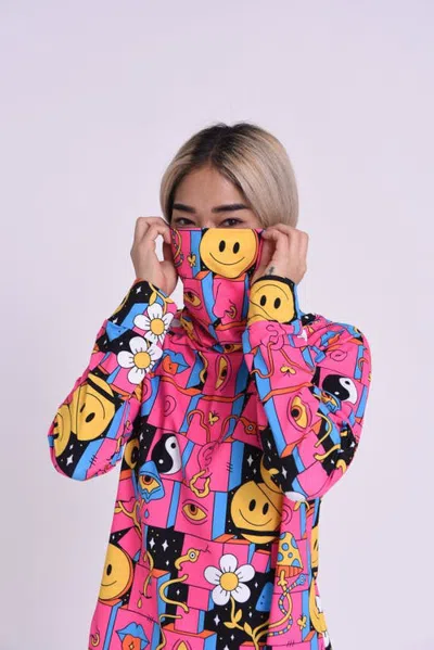 Oosc Trippy Hippy Neck Warmer In Multicolor