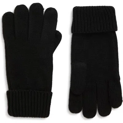 Open Edit Core Knit Gloves In Black