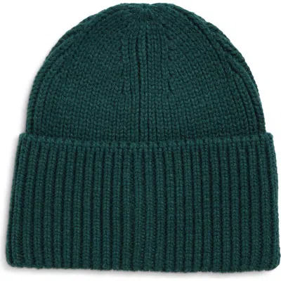 Open Edit Core Wide Cuff Recycled Polyester Blend Beanie In Green