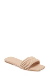 Open Edit Linx Slide Sandal In Tan Cream
