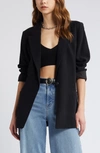 Open Edit Relaxed Fit Blazer In Black