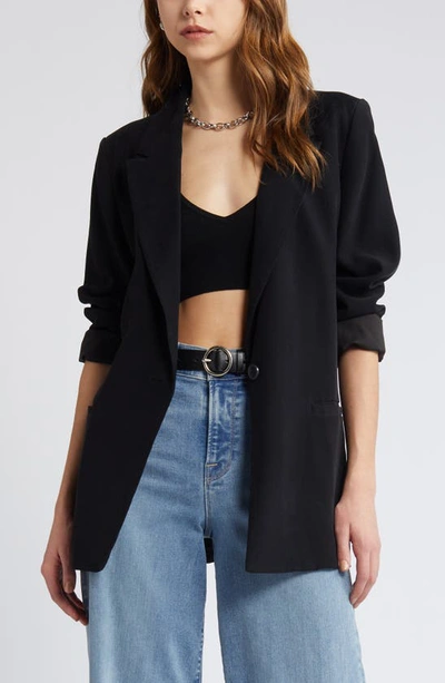 Open Edit Relaxed Fit Blazer In Black