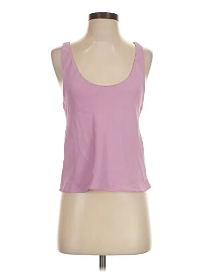 Pre-owned Open Edit Sleeveless Top Purple Scoop Neck Tops