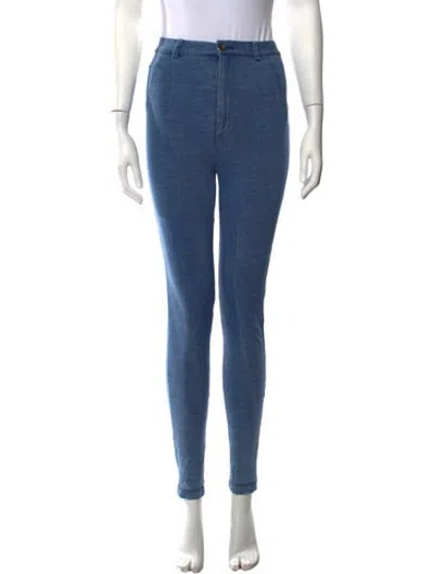 Pre-owned Opening Ceremony Skinny Leg Pants In Blue