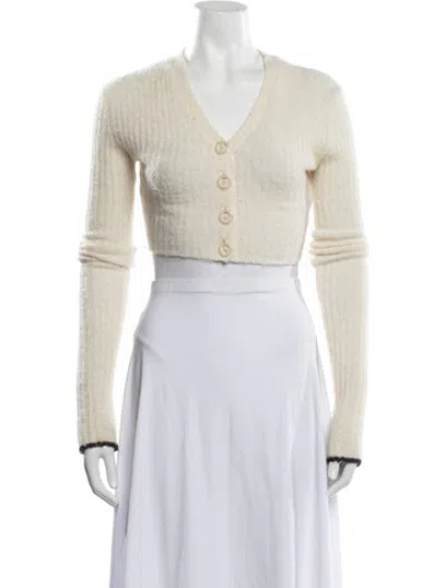 Pre-owned Opening Ceremony V-neck Sweater In Neutrals