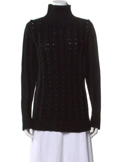 Pre-owned Opening Ceremony Wool Turtleneck Sweater In Black